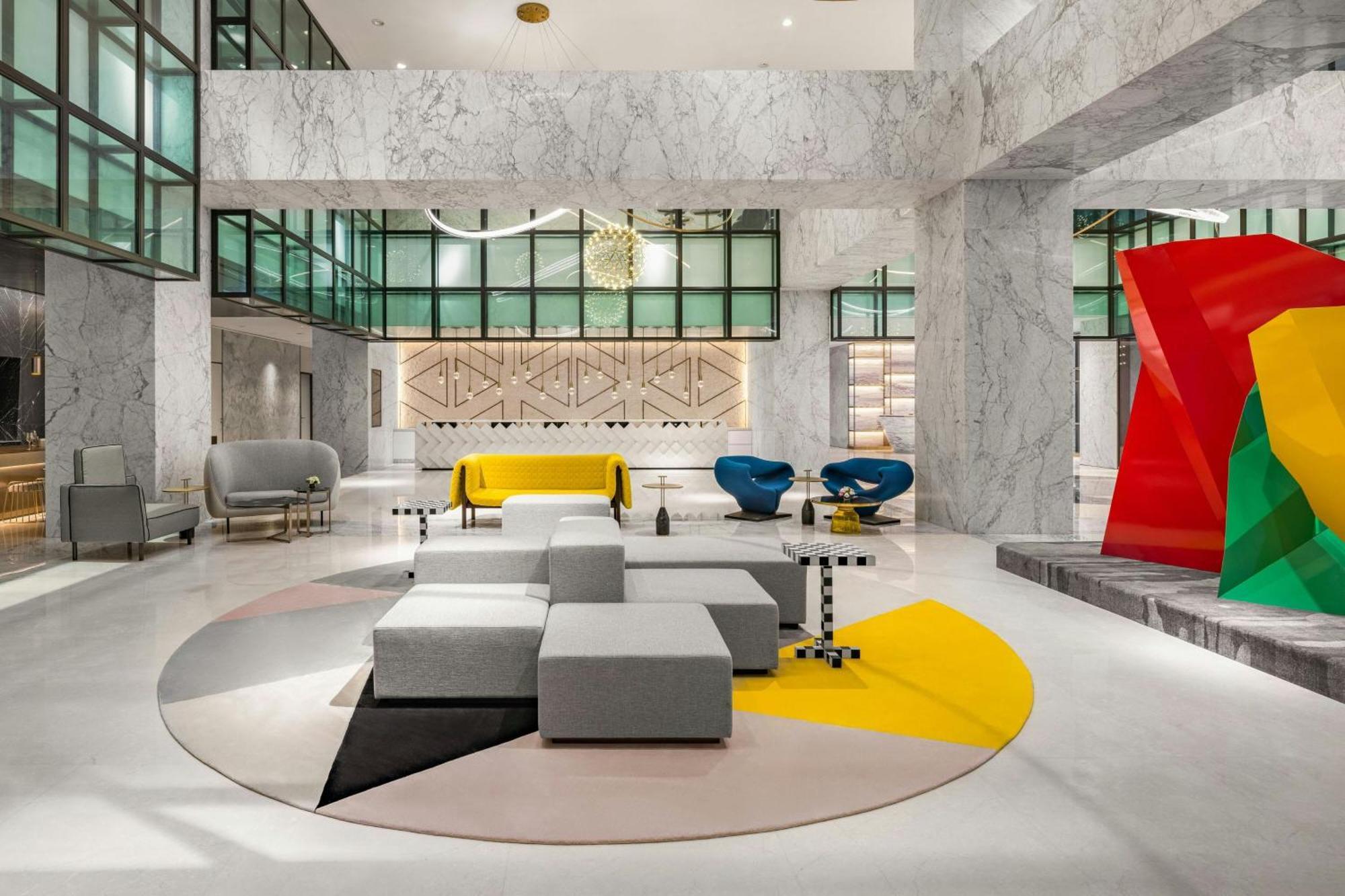 Le Meridien Taichung Exterior foto The lobby of the hotel